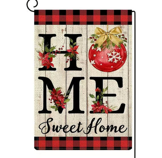 Holiday Home sweet home garden flag