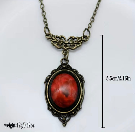 Red victorian necklace