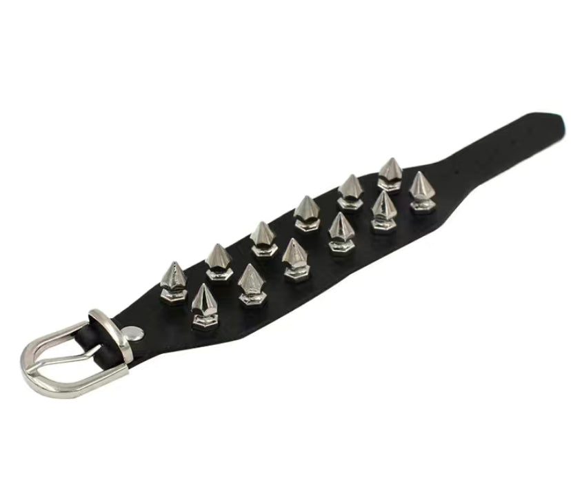 Spike bracelet, double row