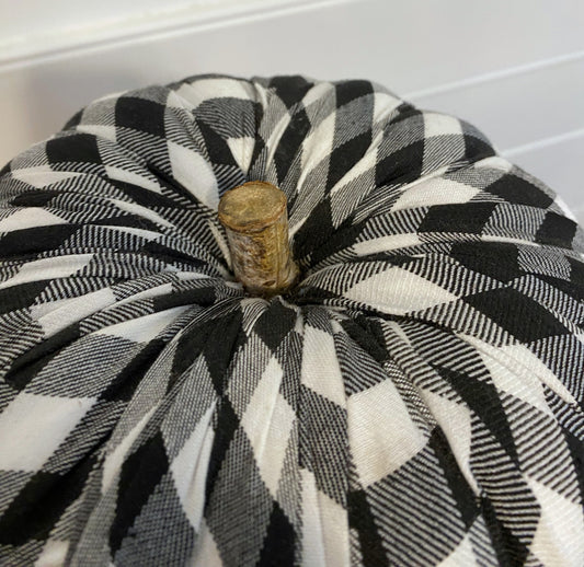 Plaid Pumpkin Large