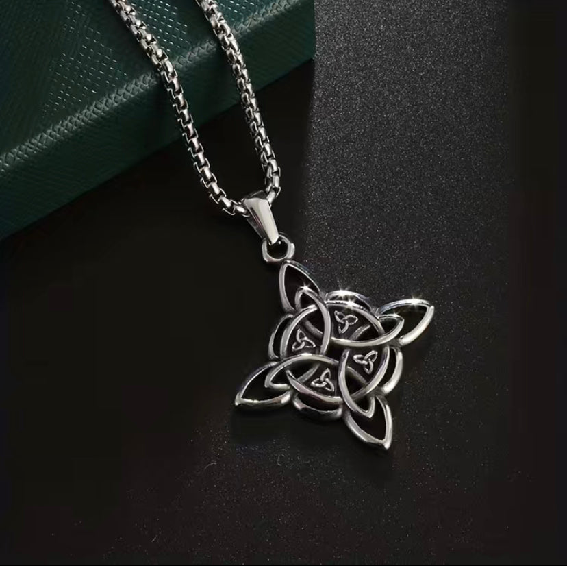 Celtic witch’s knot necklace