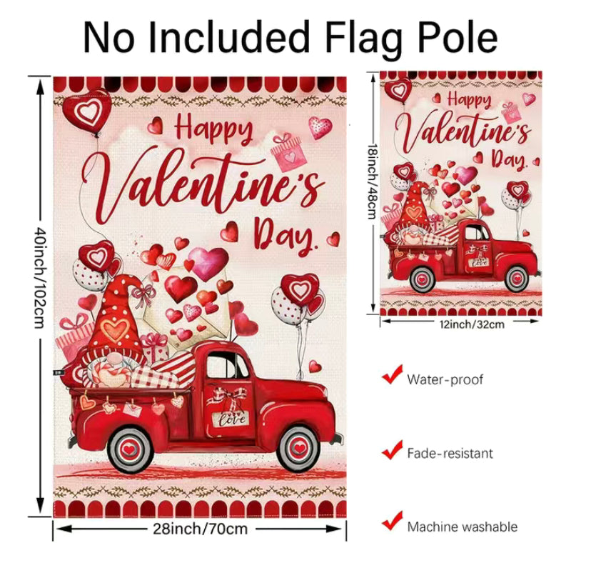 Valentine’s Day garden flag