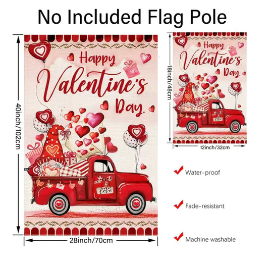 Valentine’s Day garden flag