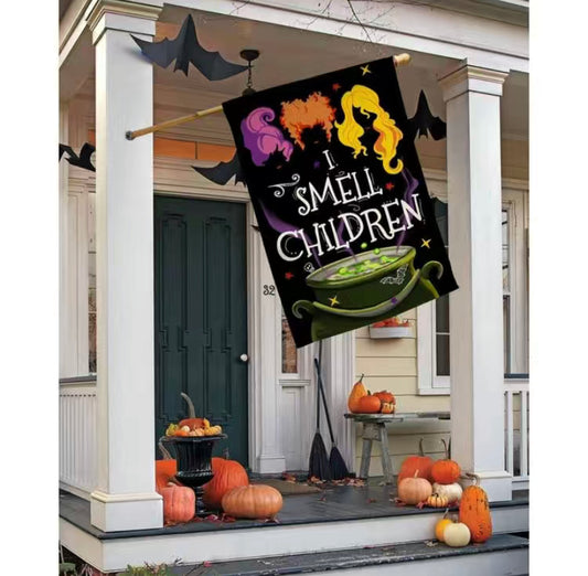 Halloween I smell children garden flag