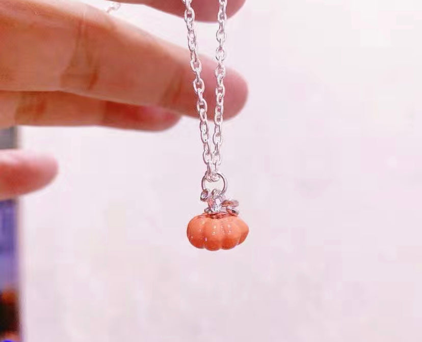 Tiny Pumpkin necklace