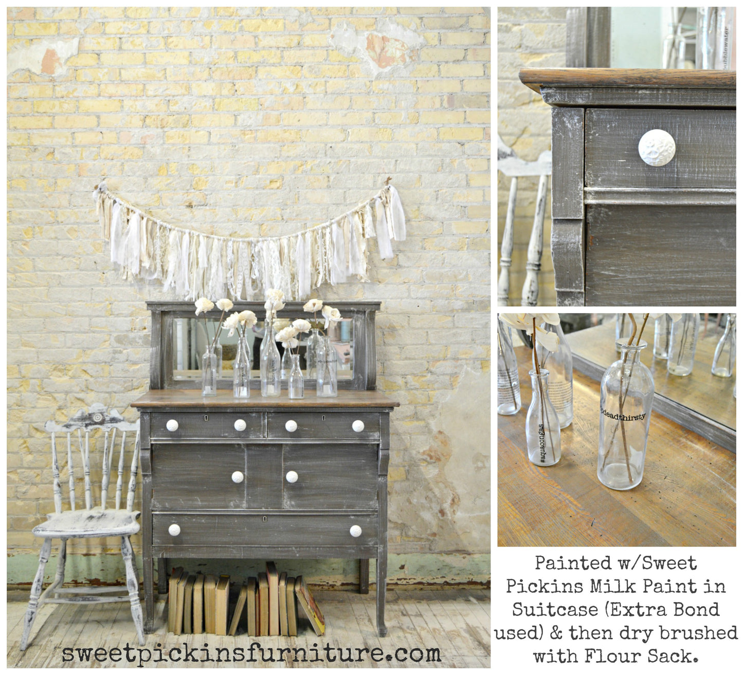 Suitcase/ Sweet Pickins / Milk Paint