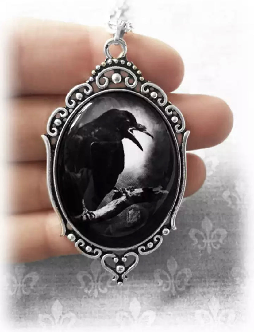 Raven necklace