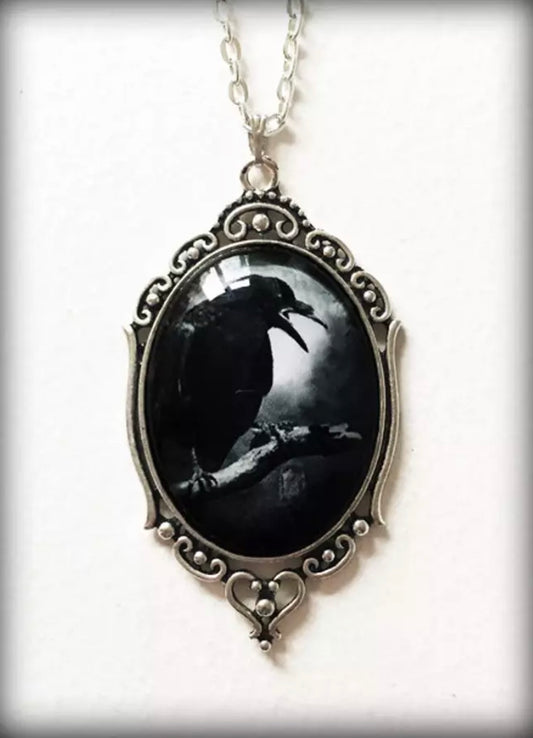 Raven necklace