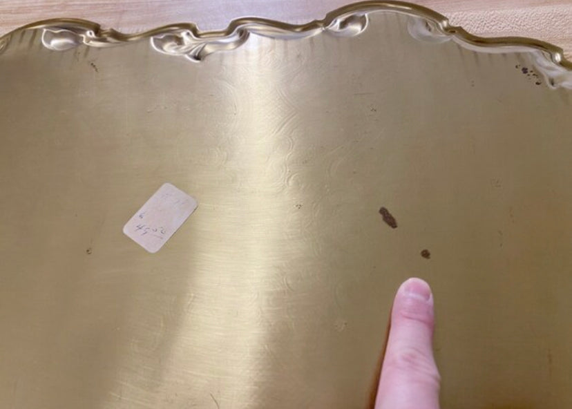 Large Metal Vintage Platter