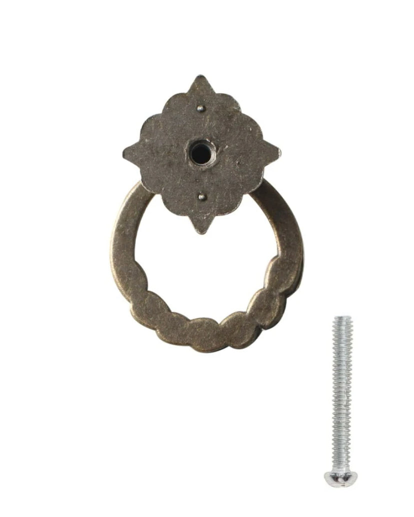 Round drawer pull