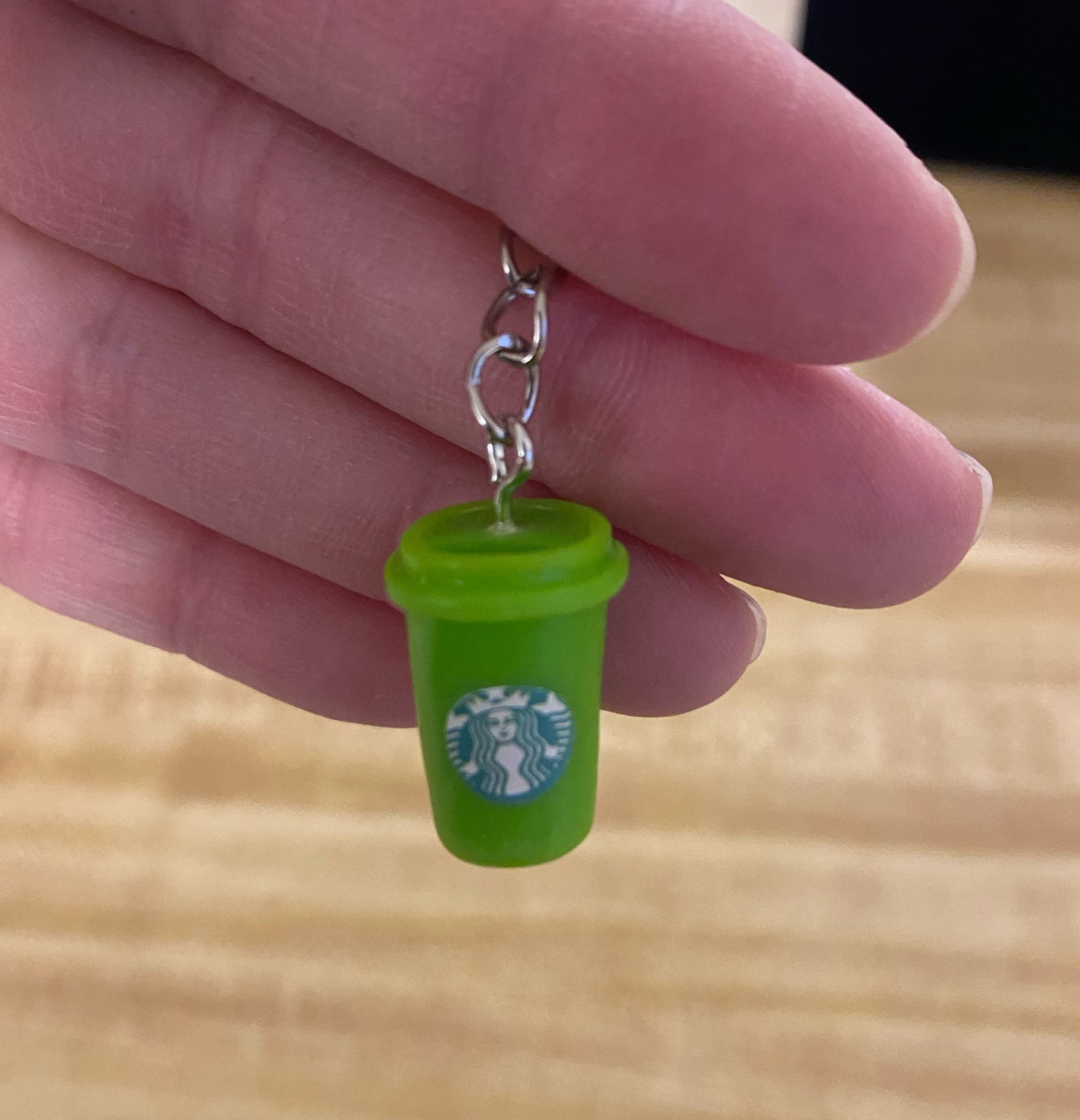 Starbucks Cup keychain: green