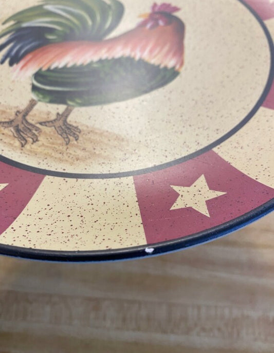 Rooster Farmhouse Plate
