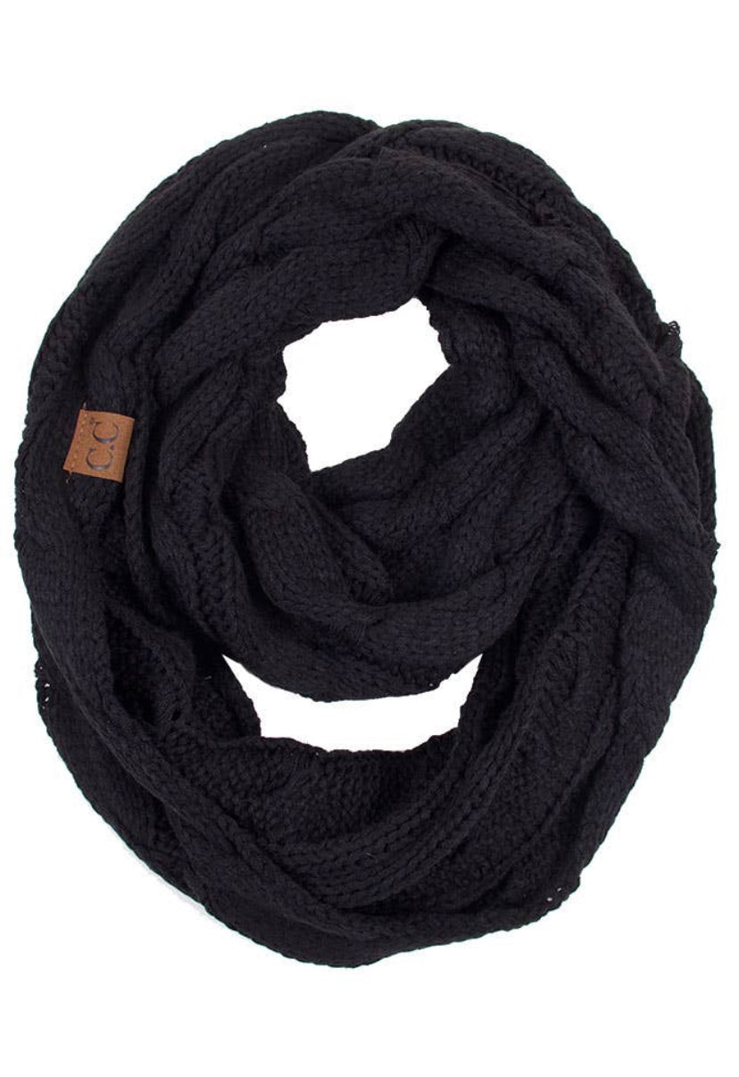 CC knitted scarf