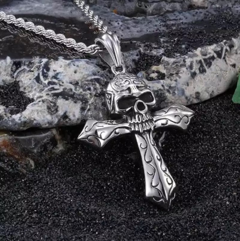 Skull Cross Necklace