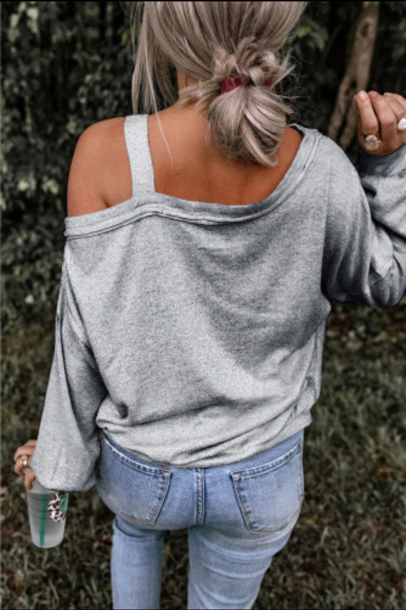 Dead Inside off shoulder top