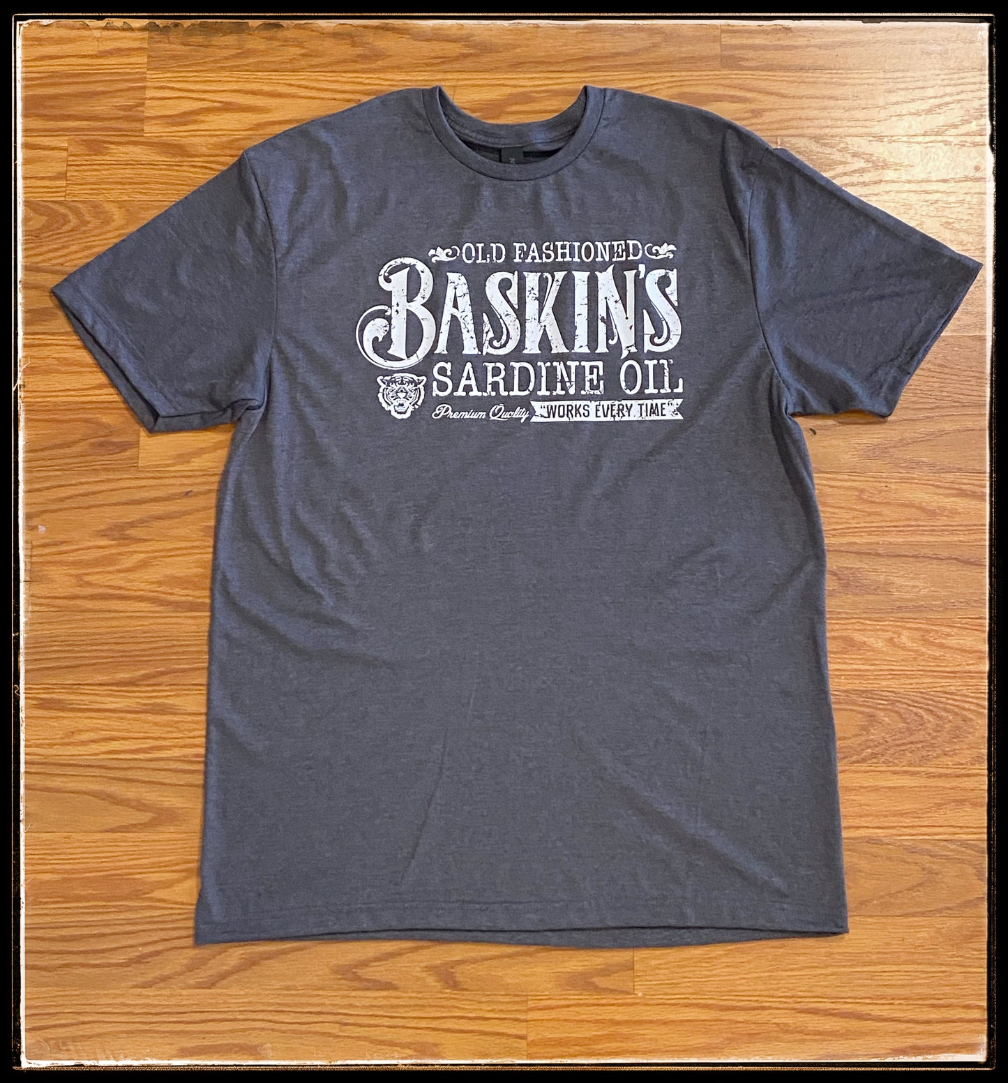 Baskins Sardine Oil tshirt