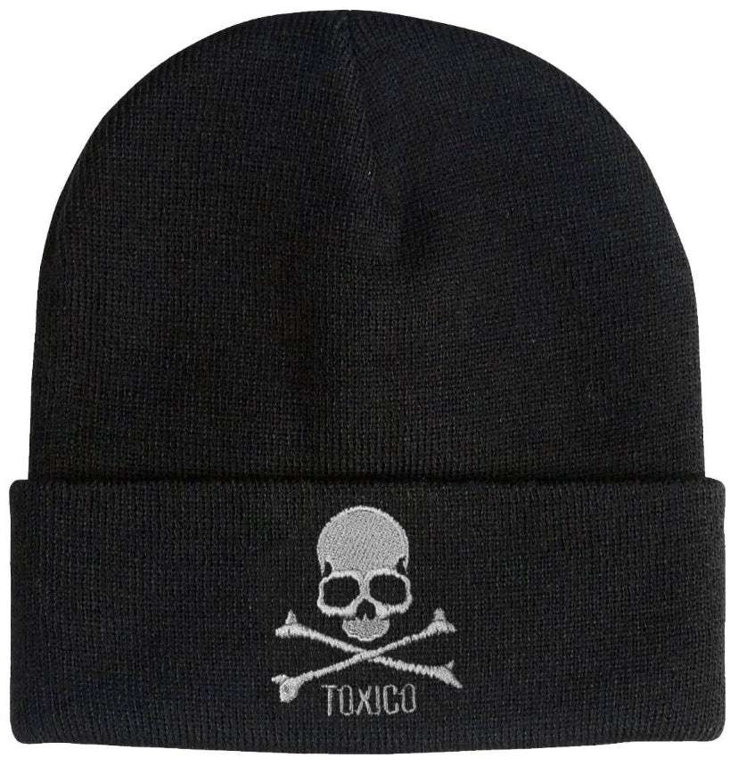Toxico Skull & Bones beanie