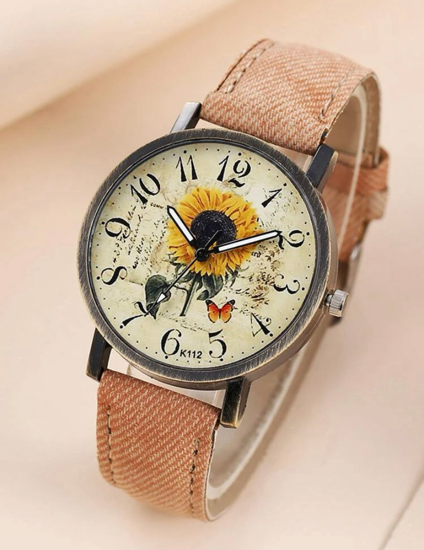 Sunflower watch brown