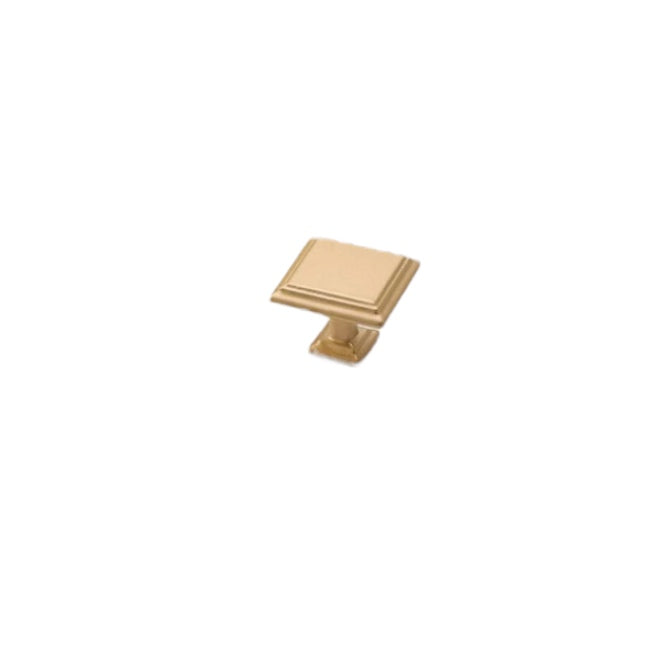 Gold square knob #1