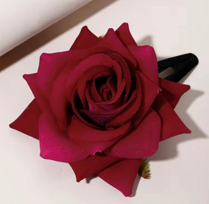Rose Flower hair clip