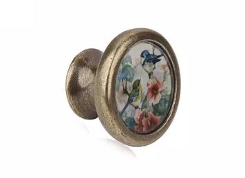 Bird Flower knob