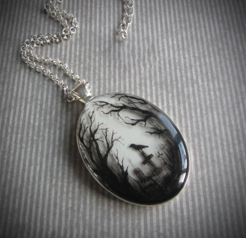 Dark forest necklace