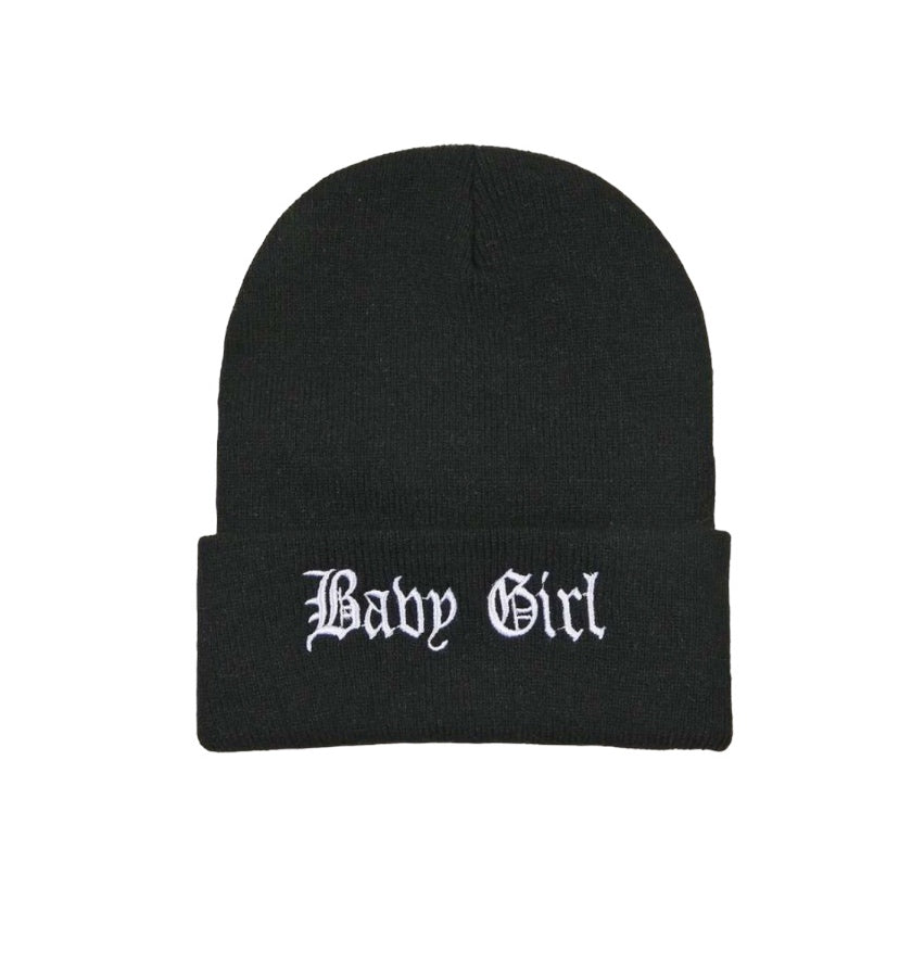 Babygirl, Beanie, Infant, Toddler, Cute, Cozy, Knit, Embroidered, Soft, Adorable, Hat, Headwear,l Sweet, Stylish, Warm, Snug fit, Stretchy, Baby fashion, Accessories, Trendy