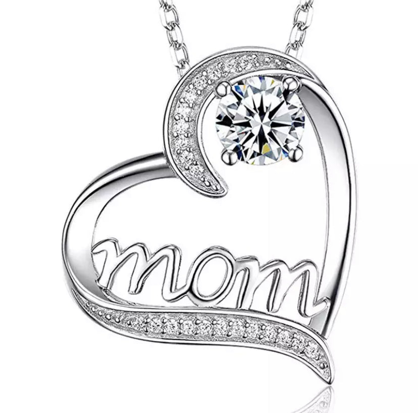 Mom Heart Necklace