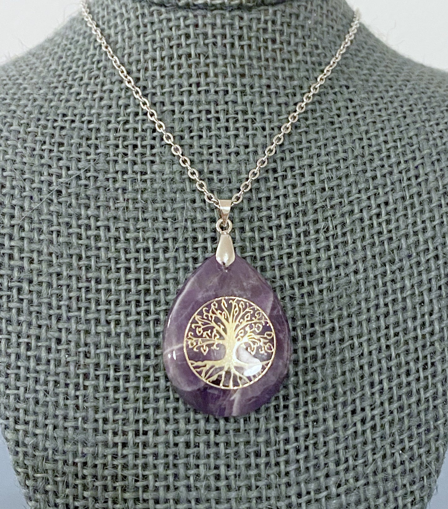 Amethyst, Pendant, Necklace, Gemstone, Purple,, Sterling silver, Jewelry, Elegant, Statement, Handcrafted, Dainty, Regal, Faceted, Fashion, Natural beauty, Sophisticated, Birthstone, Sparkling, Versatile, Timeless
