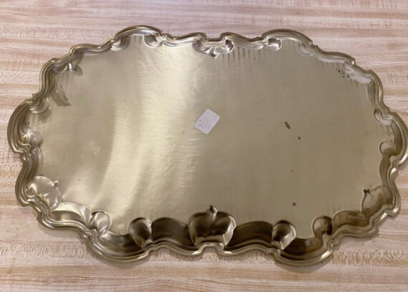 Large Metal Vintage Platter