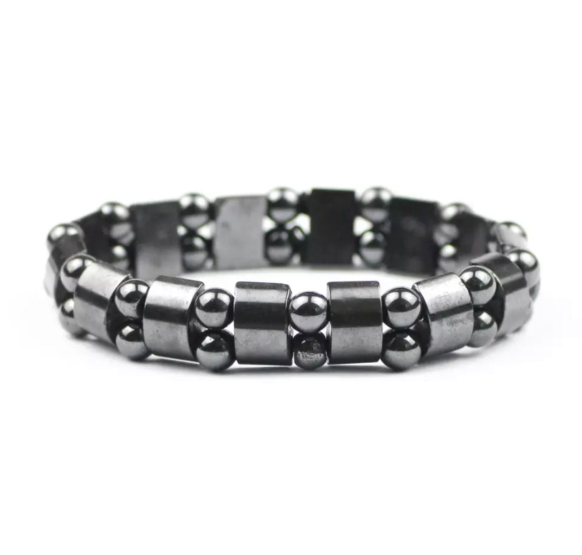 Hematite: Magnetic bracelet.