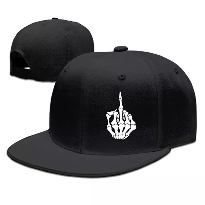 Skeleton middle finger hat