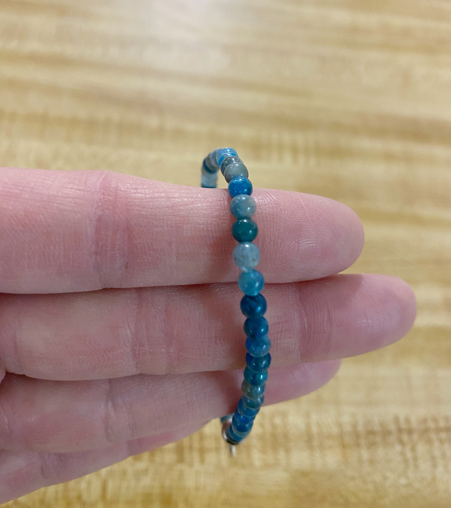 Apatite Bracelet with Om Charm