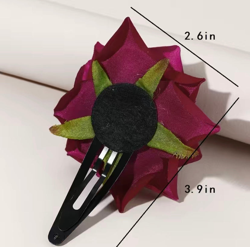 Rose Flower hair clip