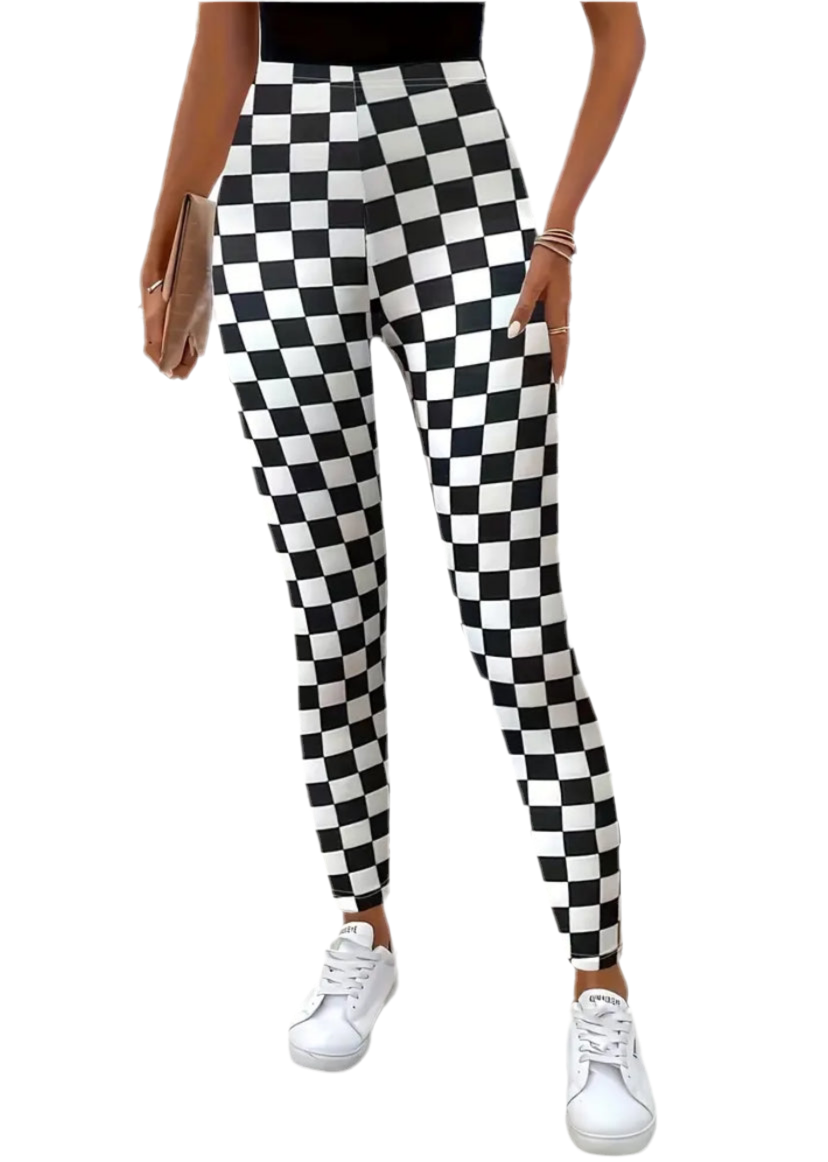 Y2K Checkered Leggings