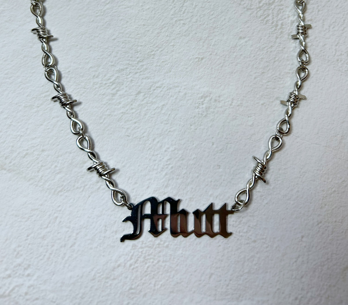Mutt Barb Wire  Necklace