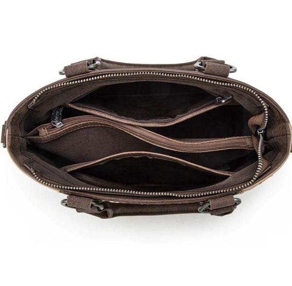 Trinity Ranch Floral Tooled Fringe Tote/Crossbody