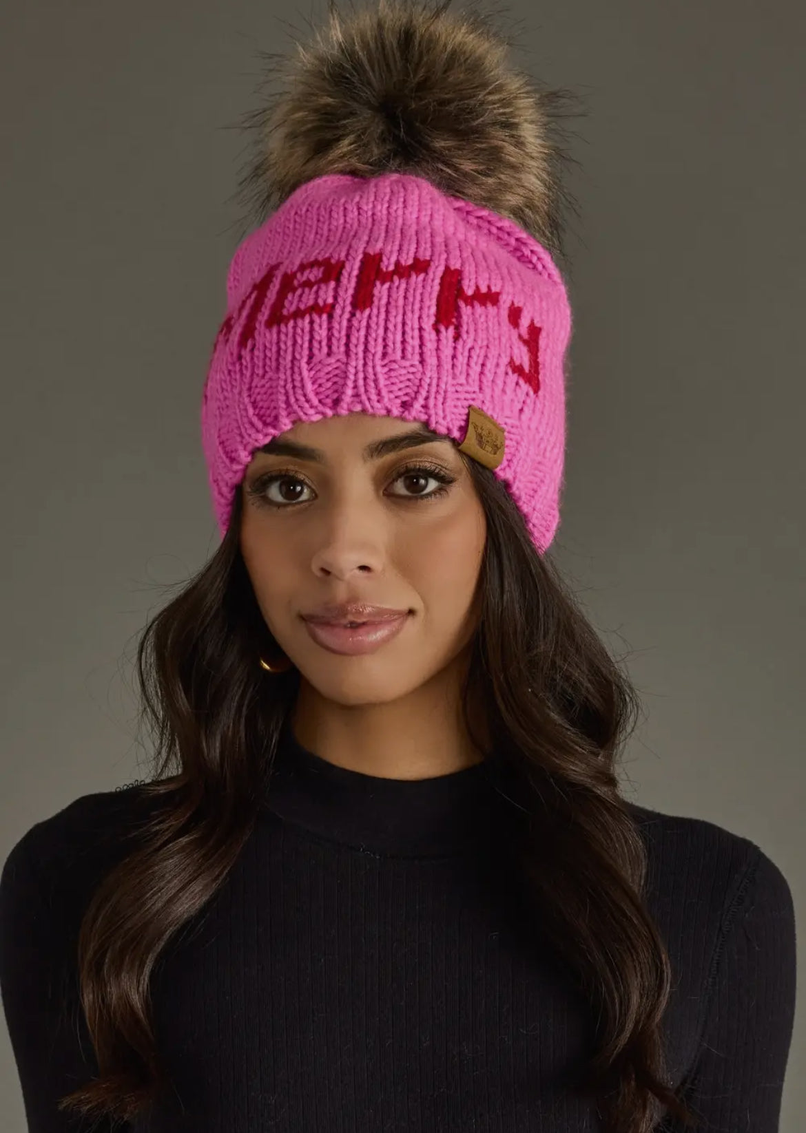 Pink Merry Pom Beanie