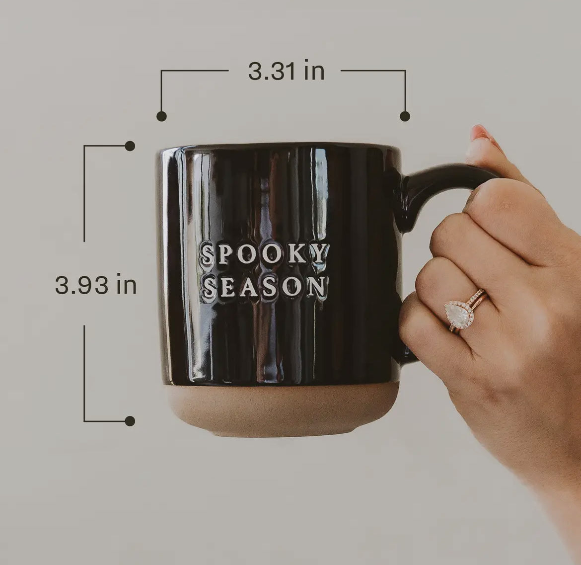 Ghost Pattern Stoneware Mug