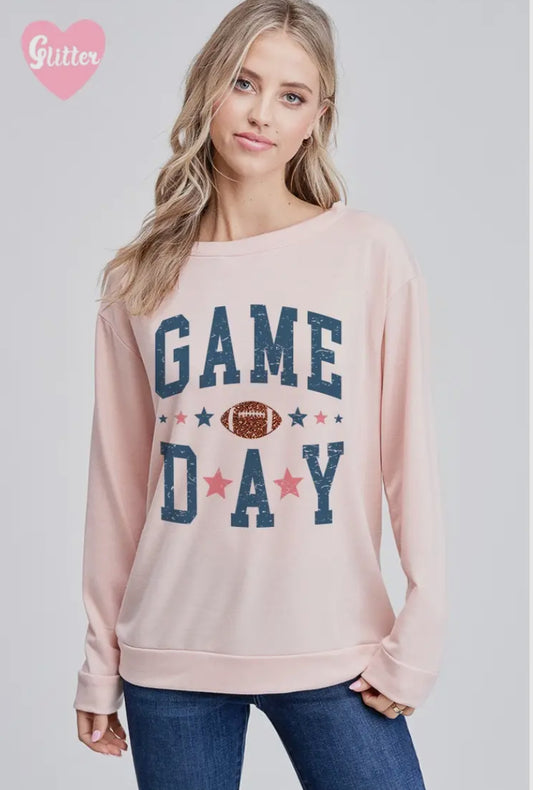 Game Day Long Sleeve: Blush