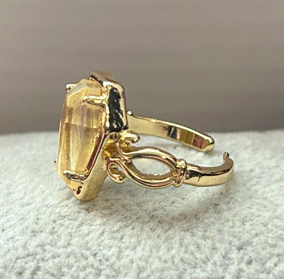 Coffin Ring- Golden