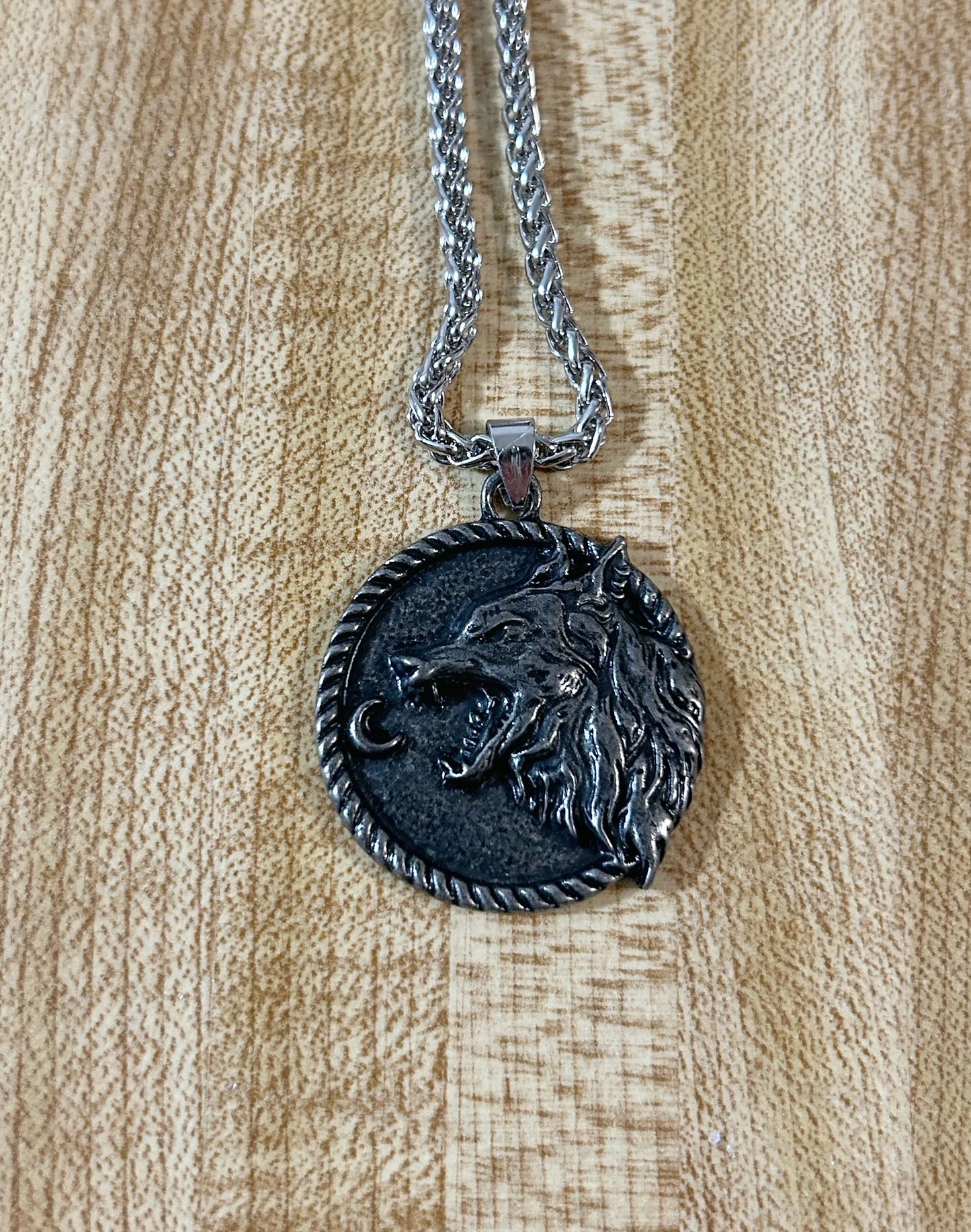 Wolf Viking necklace