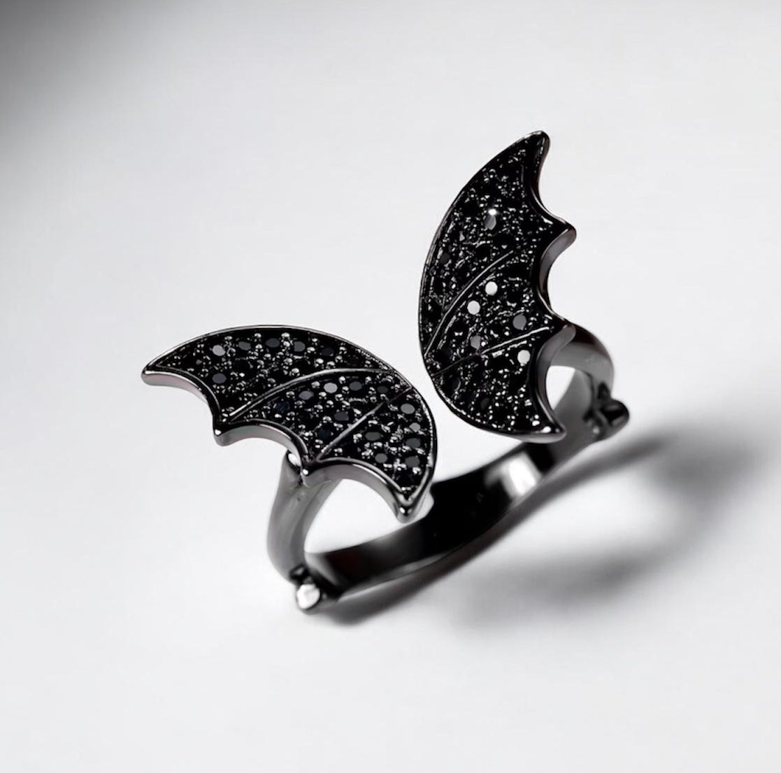 Rhinestone Bat Ring