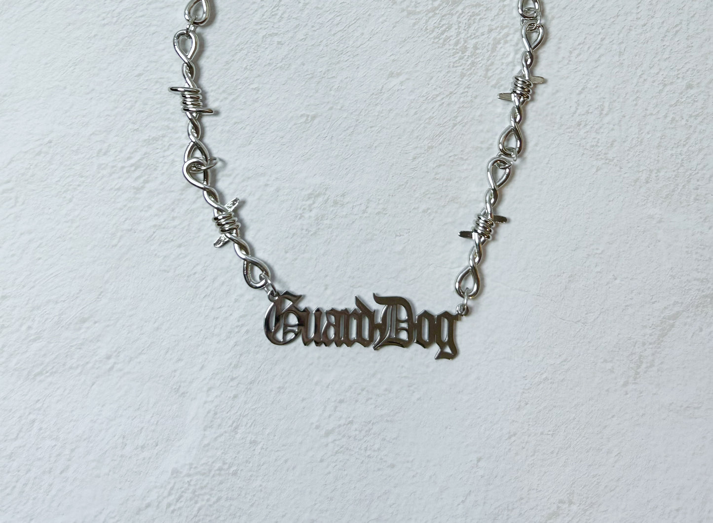 Guard Dog Barb Wire  Necklace