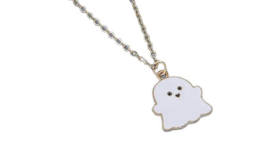 Ghost necklace: white