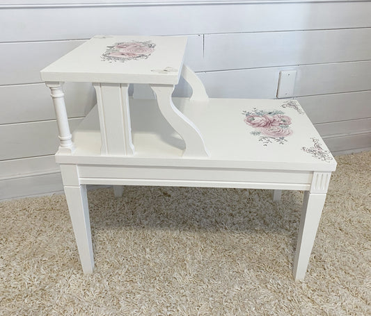 Butterflies and Roses accent table