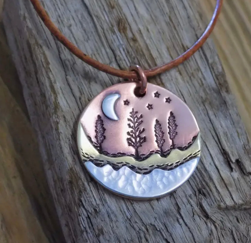 Forest Scene Necklace