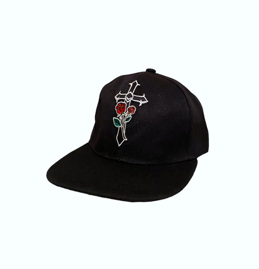 Cross with roses hat