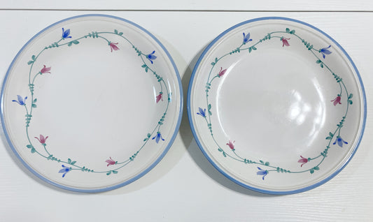 Floral plates Set of 2