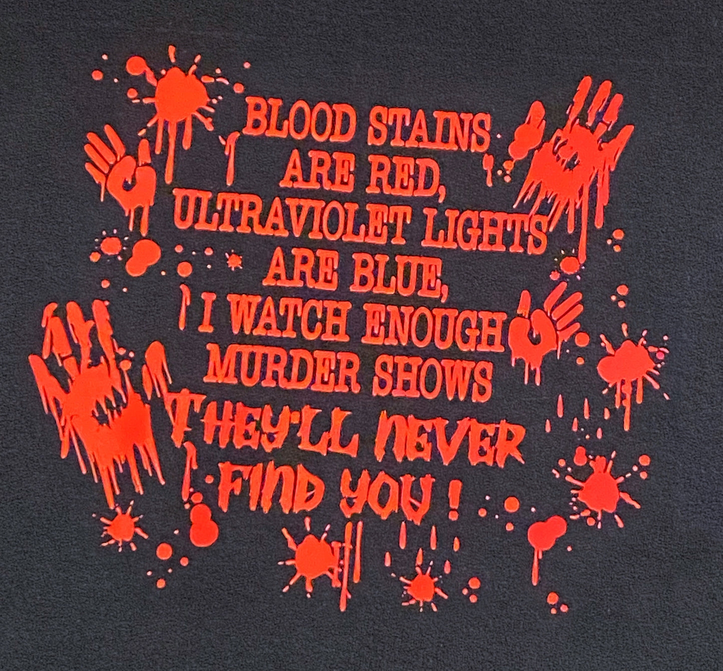 Blood stains sweatshirt